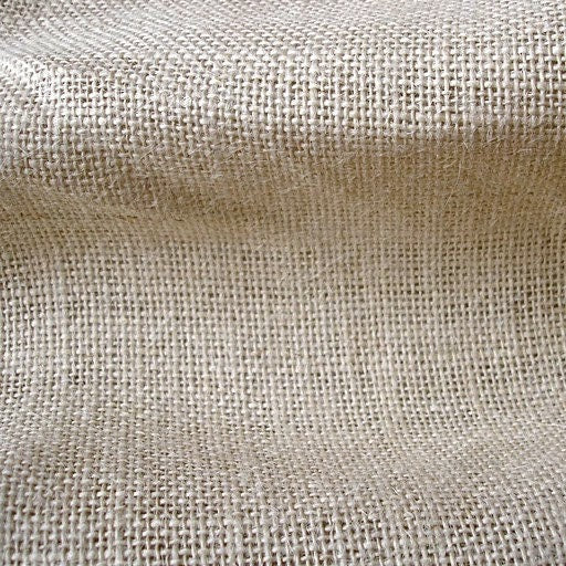 Light Beige Burlap Fabric