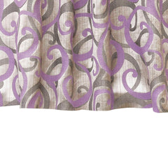 Purple Scrolls Jacquard Weave Curtain Panels