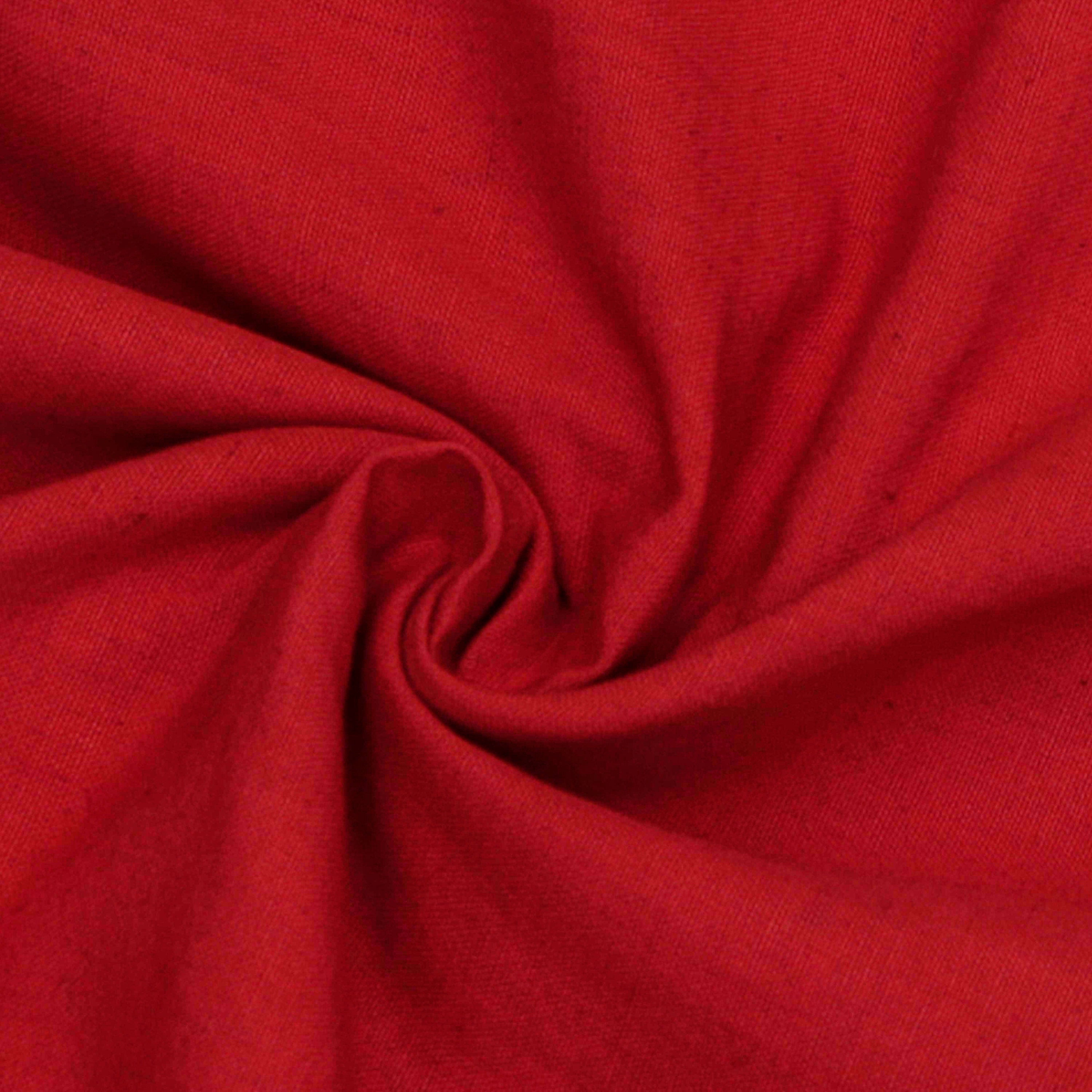 Red Cutton Red Cotton Linen Fabric – The HomeCentric