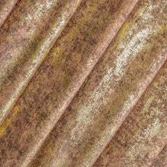 Brown Gold Foil Printed Velvet Textured Curtain Panels