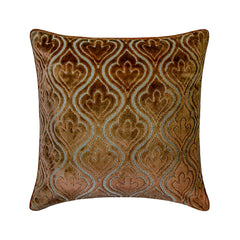 Velvet Majestic Brown Throw Pillow Cover