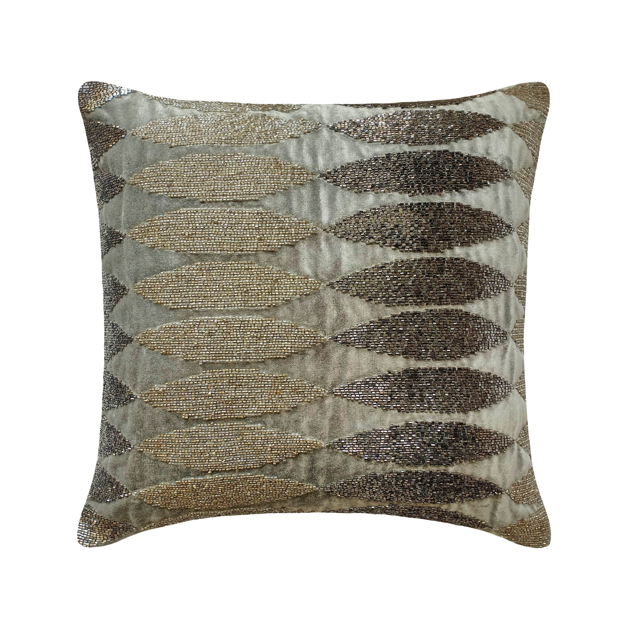 Velvet Bedecked Throw Pillow Cover