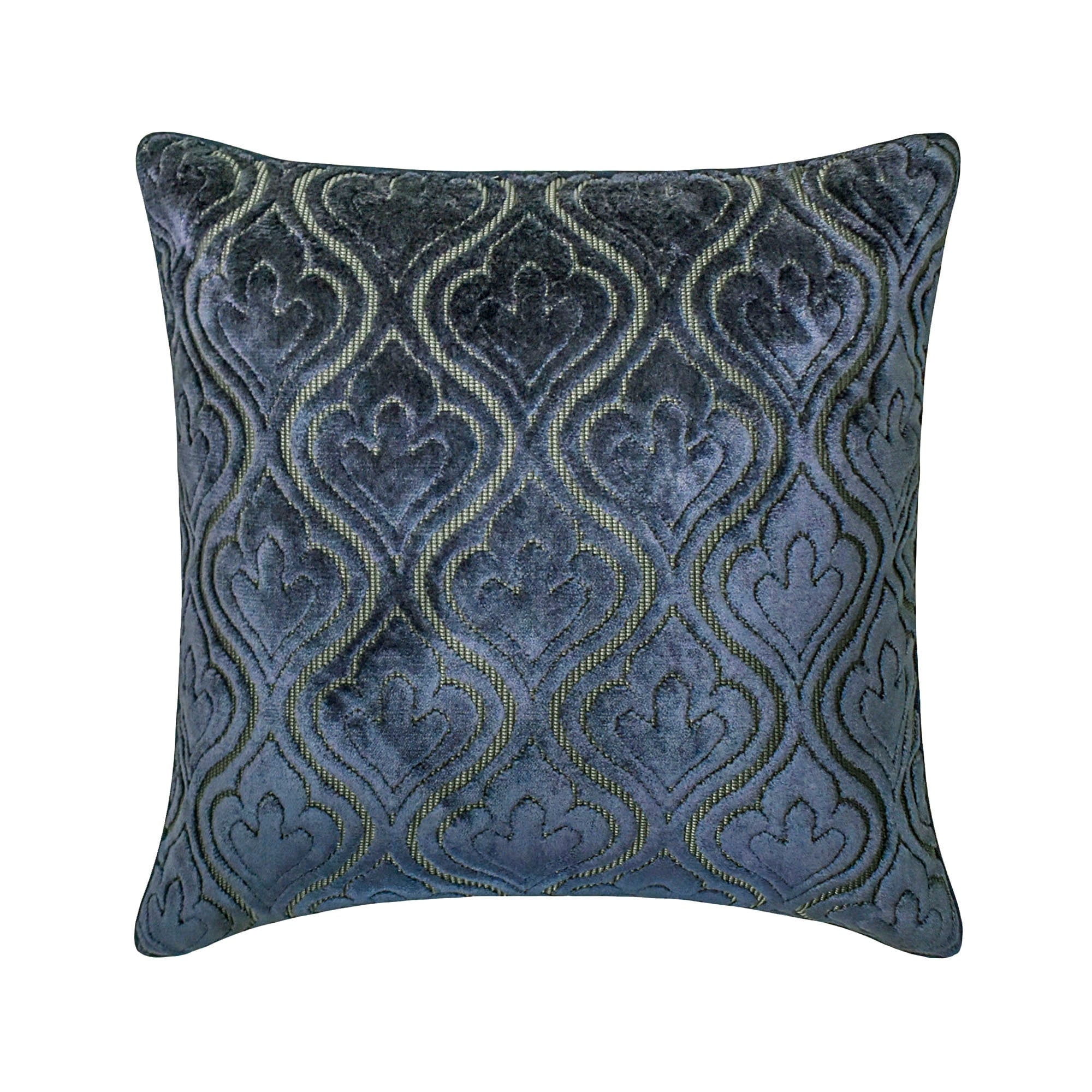 Velvet Majestic Blue Throw Pillow Cover