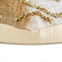 Liquid Gold - Gold Jacquard Throw Pillow Cover