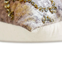 Old World Gold - Gold Jacquard Throw Pillow Cover