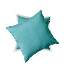 Aqua Luxury - Aqua Art Silk Throw Pillow Cover Pack of 2