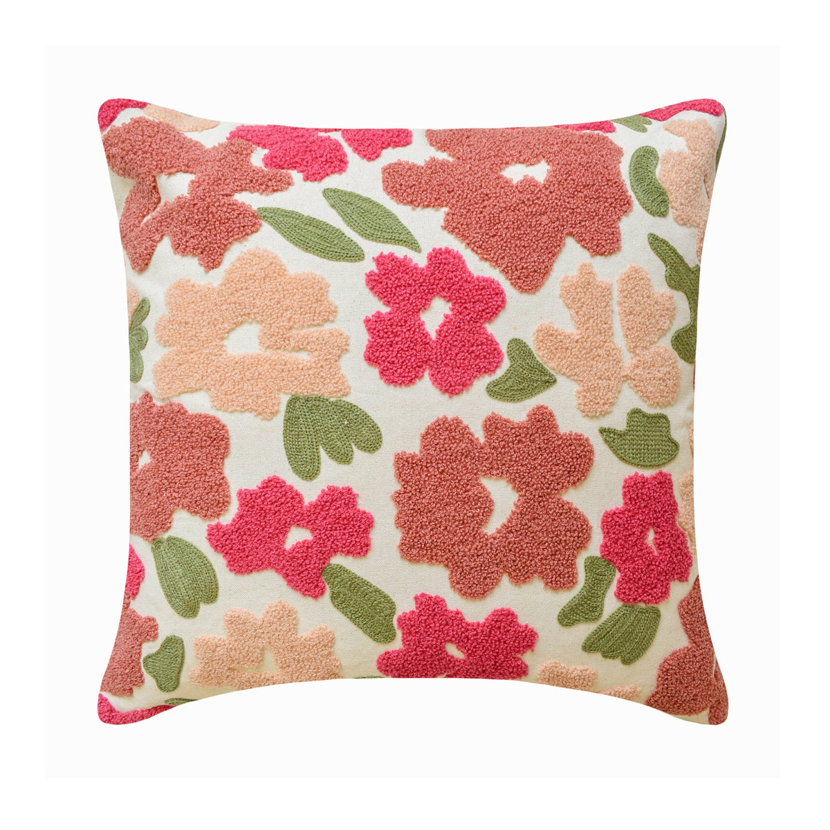 Pink Peony Throw Pillow Cover