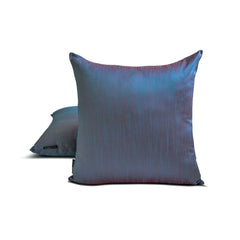Blue & Red Luxury - Blue & Red Art Silk Throw Pillow Cover Pack of 2