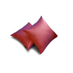 Rust & Purple Luxury - Rust & Purple Art Silk Throw Pillow Cover Pack of 2