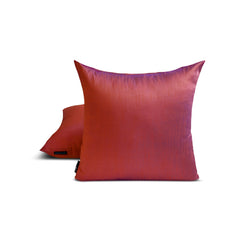 Rust & Purple Luxury - Rust & Purple Art Silk Throw Pillow Cover Pack of 2