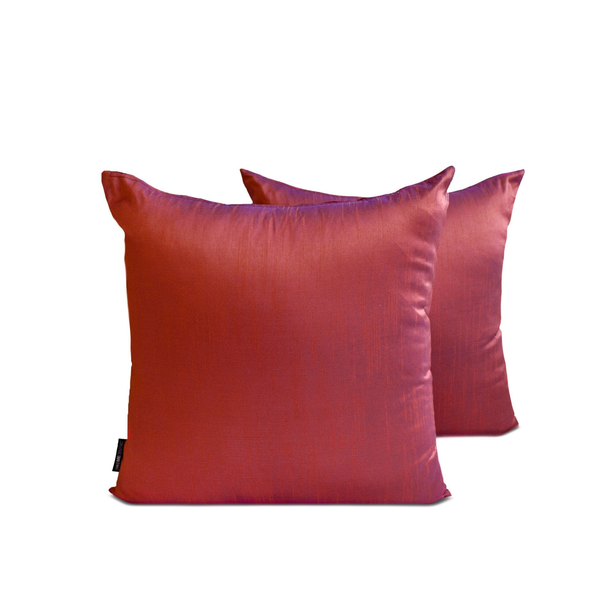 Rust & Purple Luxury Throw Pillow Cover