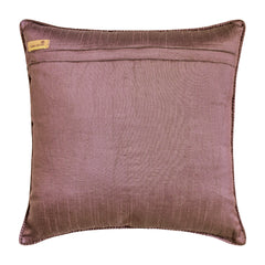 Abstract Therapy - Purple Jacquard Silk Throw Pillow Cover