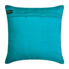 Aqua Touch - Aqua Blue Art Silk Decorative Euro Sham