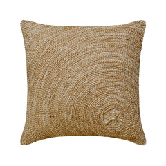 Back To Earth - Natural Beige Cotton Linen Throw Pillow Cover