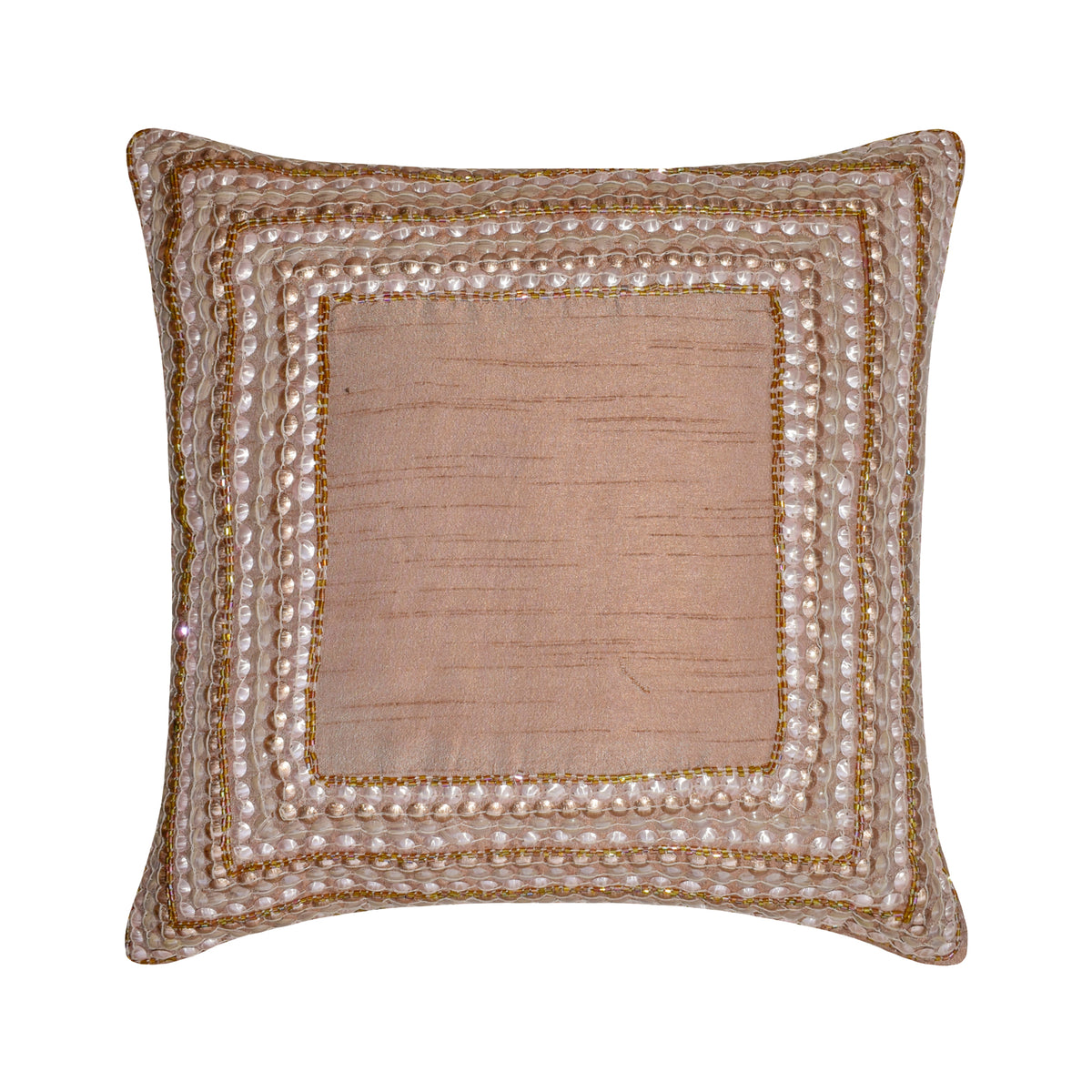 Cinderella - Peach Art Silk Throw Pillow Cover