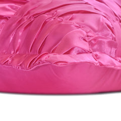 Dreamy Hotty Pink - Hot Pink Satin Throw Pillow Cover