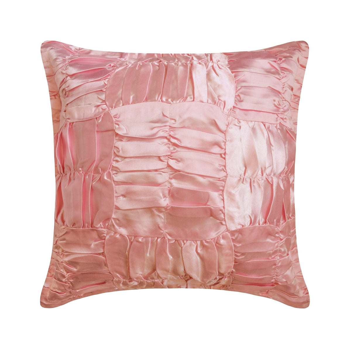 Dreamy Soft Pink - Soft Pink Satin Throw Pillow Cover