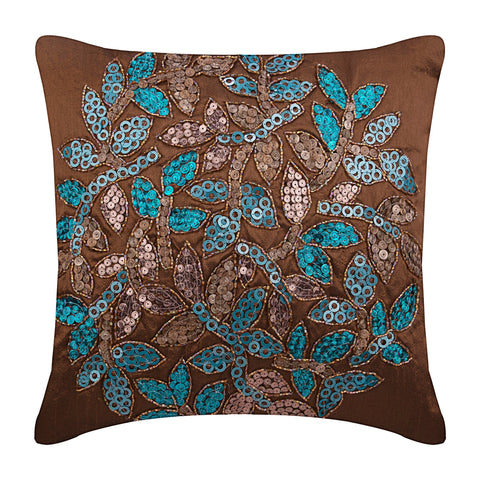 Turquoise sequin throw pillows clearance