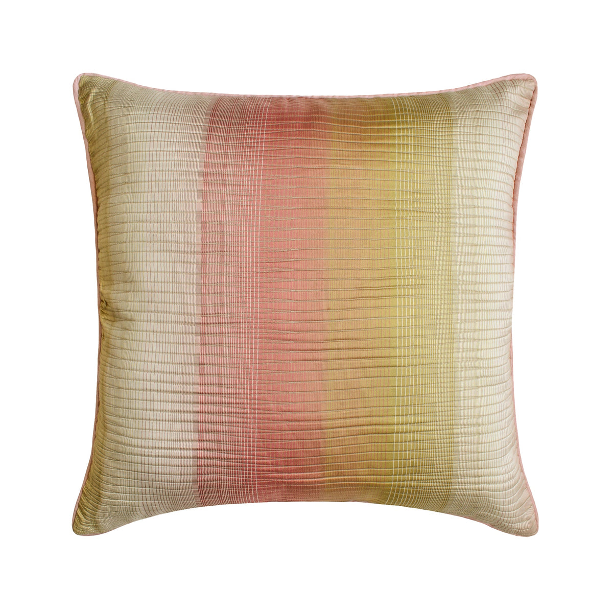 In Two Minds - Gray Jacquard Art Silk Throw Pillow Cover