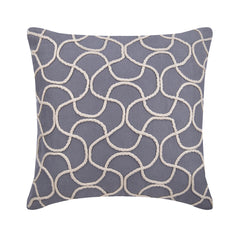 Jute Entangled - Gray Suede Decorative Euro Sham