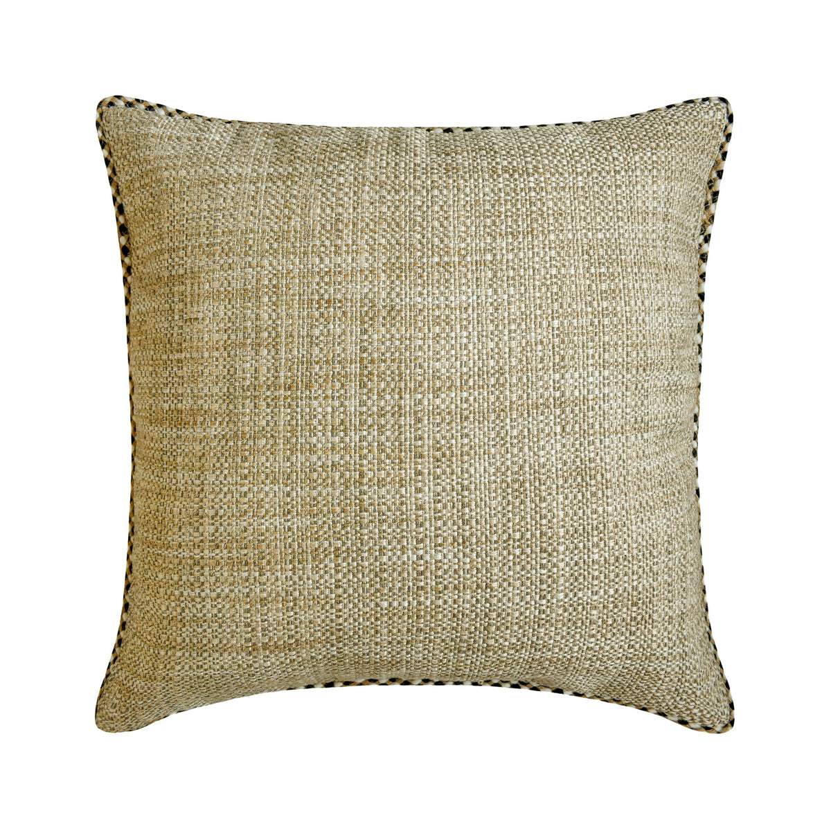 Jute Weave - Beige Jute Throw Pillow Cover