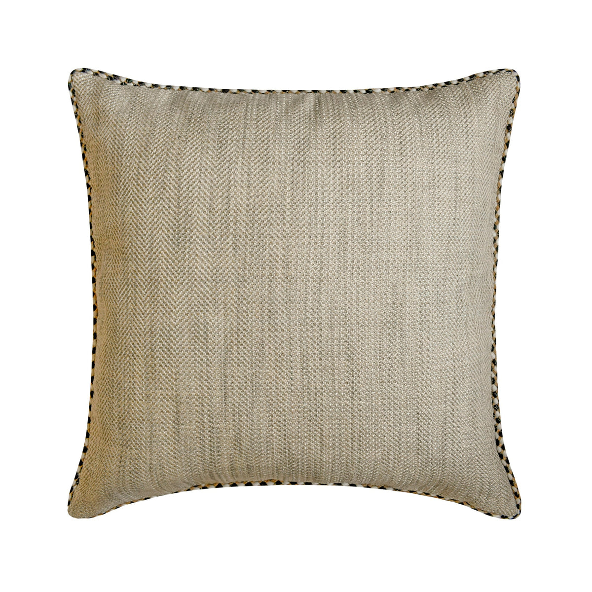 Jutish Grey - Grey Jute Throw Pillow Cover