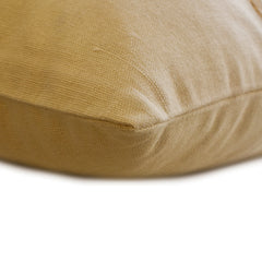 Mirror Light - Cotton Canvas Beige Decorative Lumbar Pillow Cover