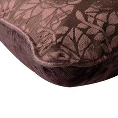 Plum Rose Bush - Plum Burnout Velvet Decorative Euro Sham