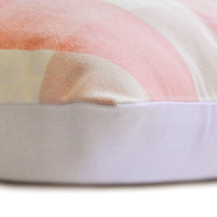 Peach Pink Plaid - Peach Buffalo Checks Decorative Euro Sham