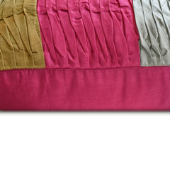 Pink Cheer - Fuchsia Pink Art Silk Decorative Euro Sham