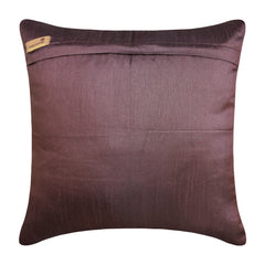 Plum Ocean - Plum Art Silk Decorative Euro Sham