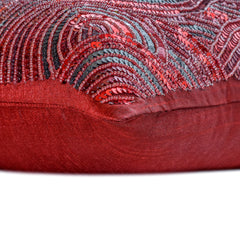 Red Love - Red Art Silk Throw Pillow Cover