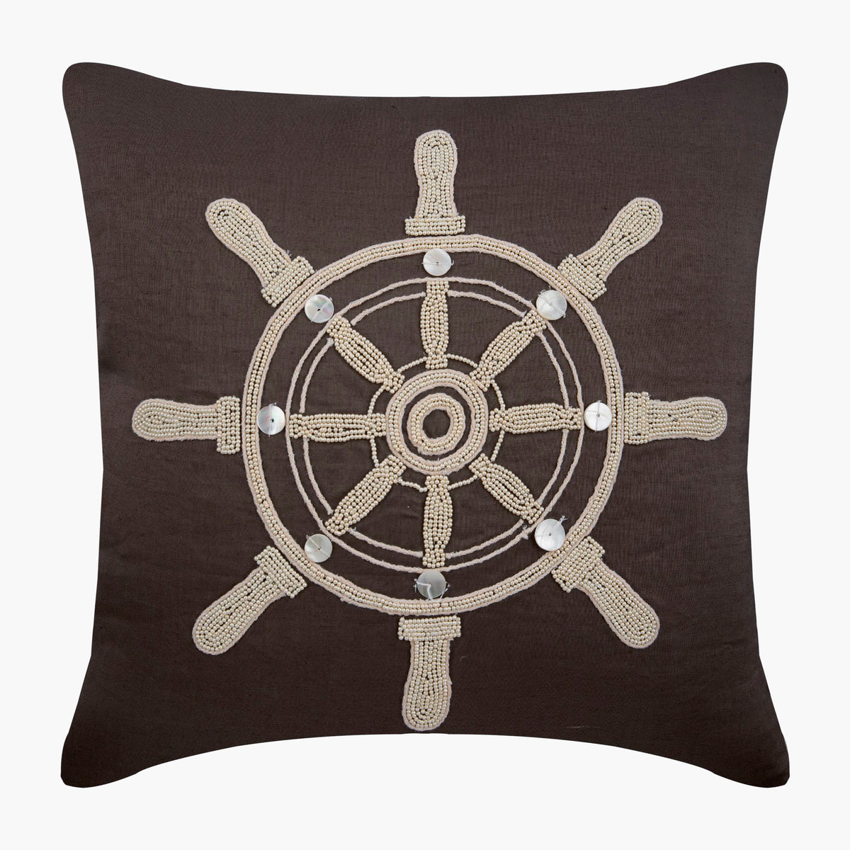Sailboat Wheel Pillow Cover