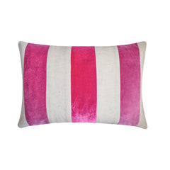 Swathe Pink - Pink Velvet Lumbar Pillow Cover