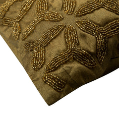 Gold Trinity Lattice Throw Pillow Cover