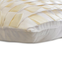 White Harmony - Faux Suede White Decorative Lumbar Pillow Cover