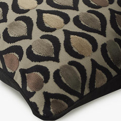 Abstract Deco - Brown Velvet Decorative Euro Sham