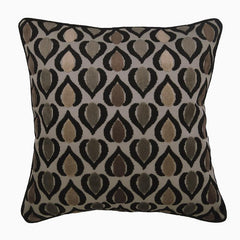 Abstract Deco - Brown Velvet Decorative Euro Sham