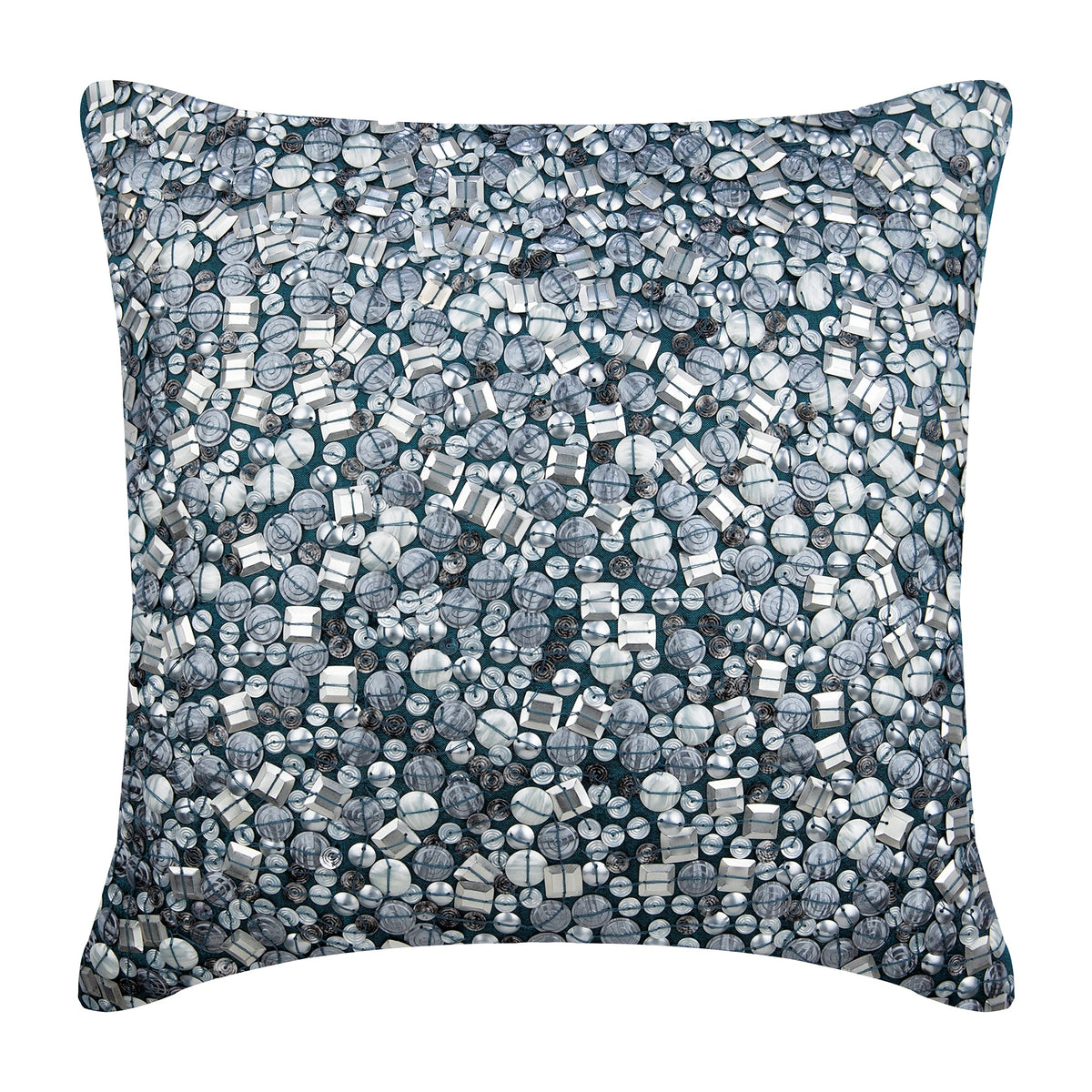 Antique Silver Treasure Pillow Cover