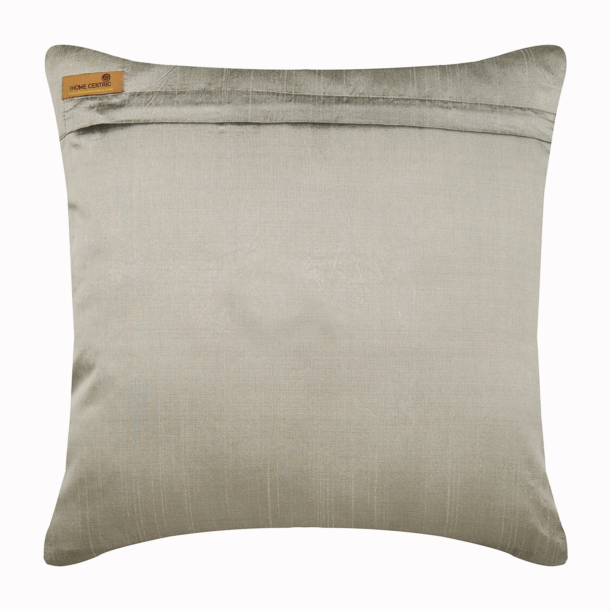 Aromatherapy Grey Silk Throw Pillow Cover
