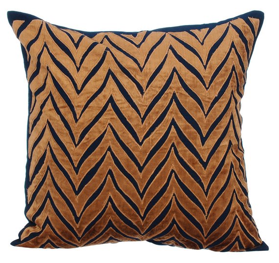 Chevron Fuchsia Glam - Fuchsia Pink Art Silk Throw Pillow Cover