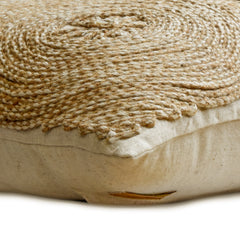 Back To Earth - Natural Beige Cotton Linen Throw Pillow Cover