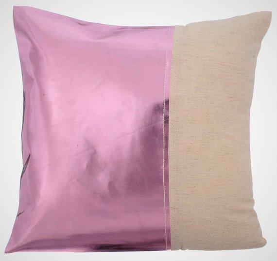 Better Half Red - Red Faux Leather Decorative Euro Sham