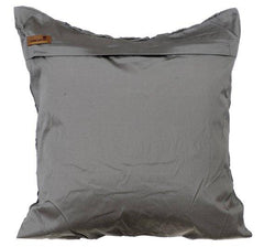 Between Spaces - Gray Taffeta Decorative Euro Sham