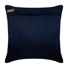 Birdy Flight - Navy Blue Art Silk Throw Pillow Cover