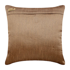Birdy Paradise - Brown Art Silk Decorative Euro Sham