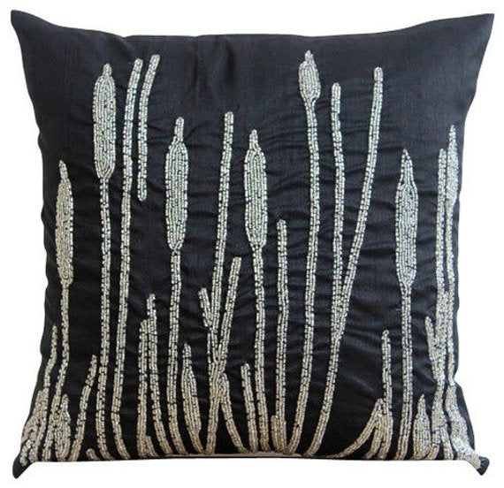 Black Beauty Pillow Cover