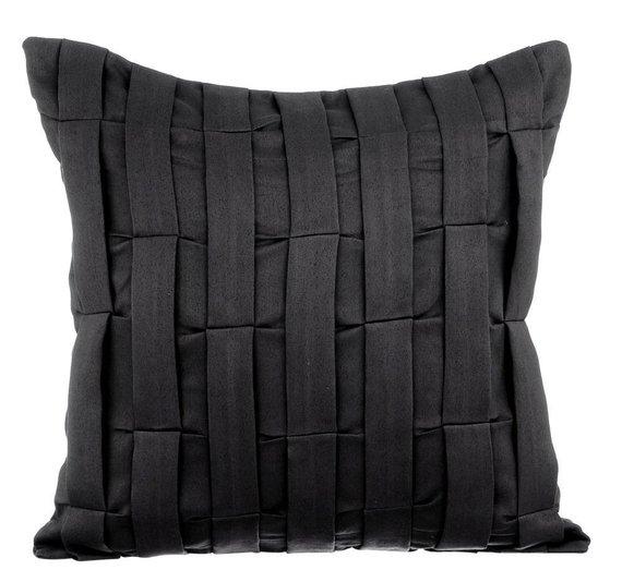 Solid black throw pillows on sale