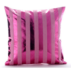 Born 2 Party - Hot Pink Faux Leather Decorative Euro Sham