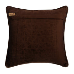 Brown Knots - Brown Velvet Decorative Euro Sham
